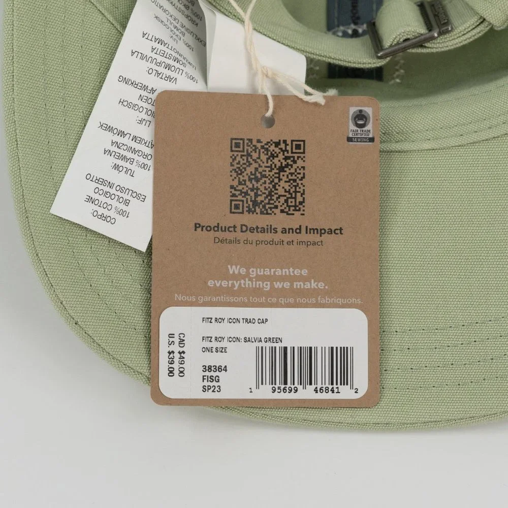 Patagonia Unisex Fitz Roy Icon Trad 'Salvia Green' Cap 38364-SP23 OS